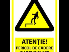 Indicator atentie pericol de cadere cu denivelare