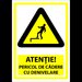 Indicator atentie pericol de cadere cu denivelare